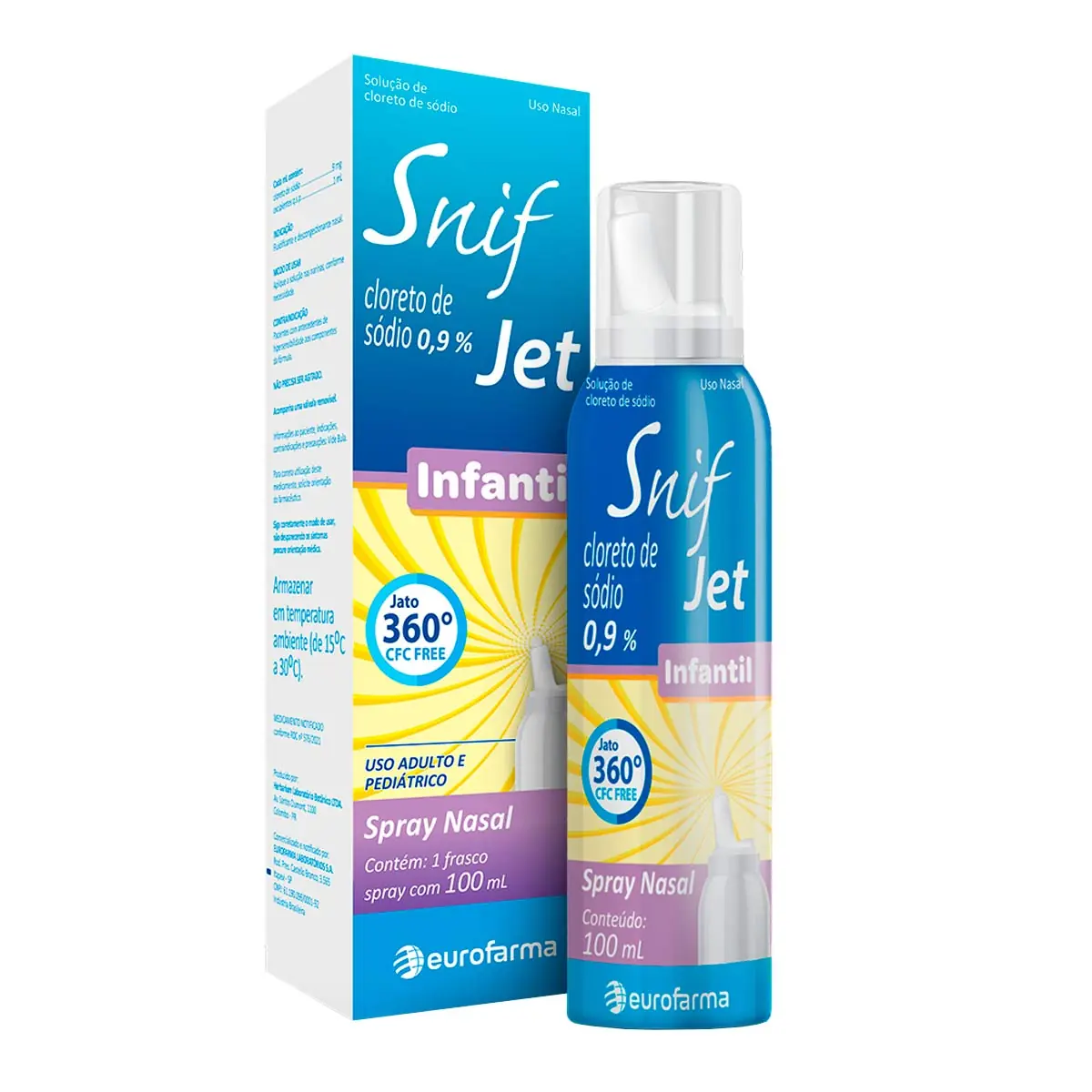 SF AERO SNIF JET INFANTIL JATO CONT 100ML EURO
