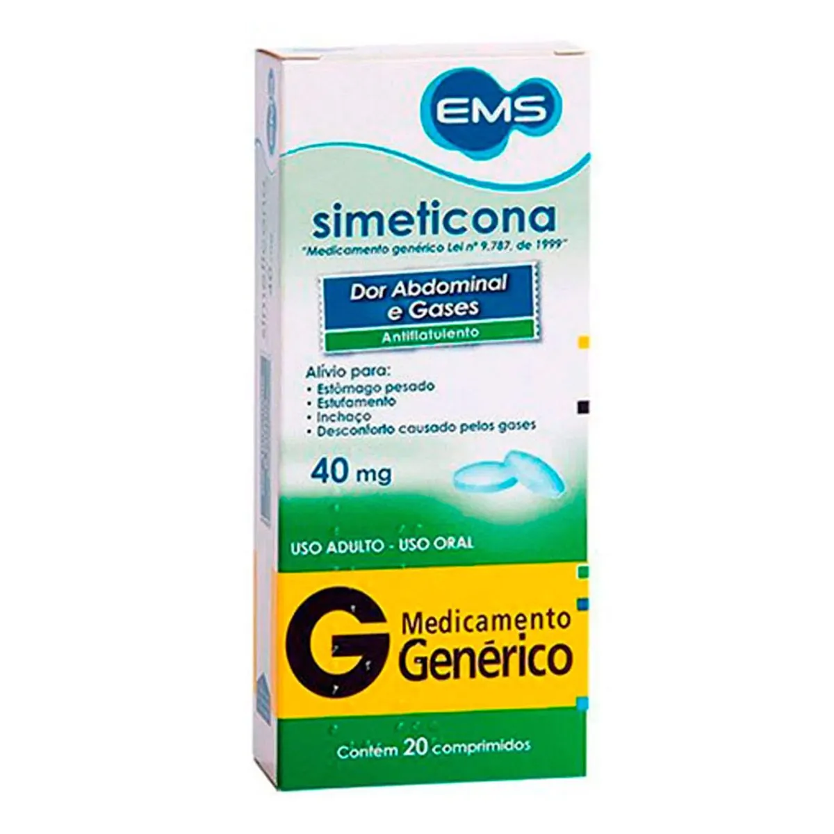 SIMETICONA 40MG C/20 EMS