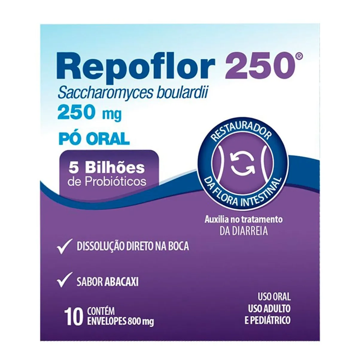 REPOFLOR 250MG C/6 ENV ( FLORA )