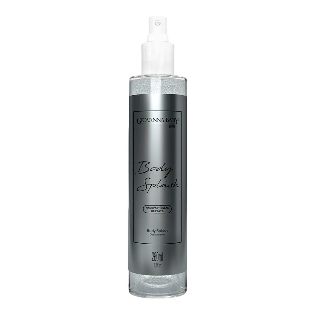 BODY SPLASH GIOVANNA BABY SILVER GLITER PRATA