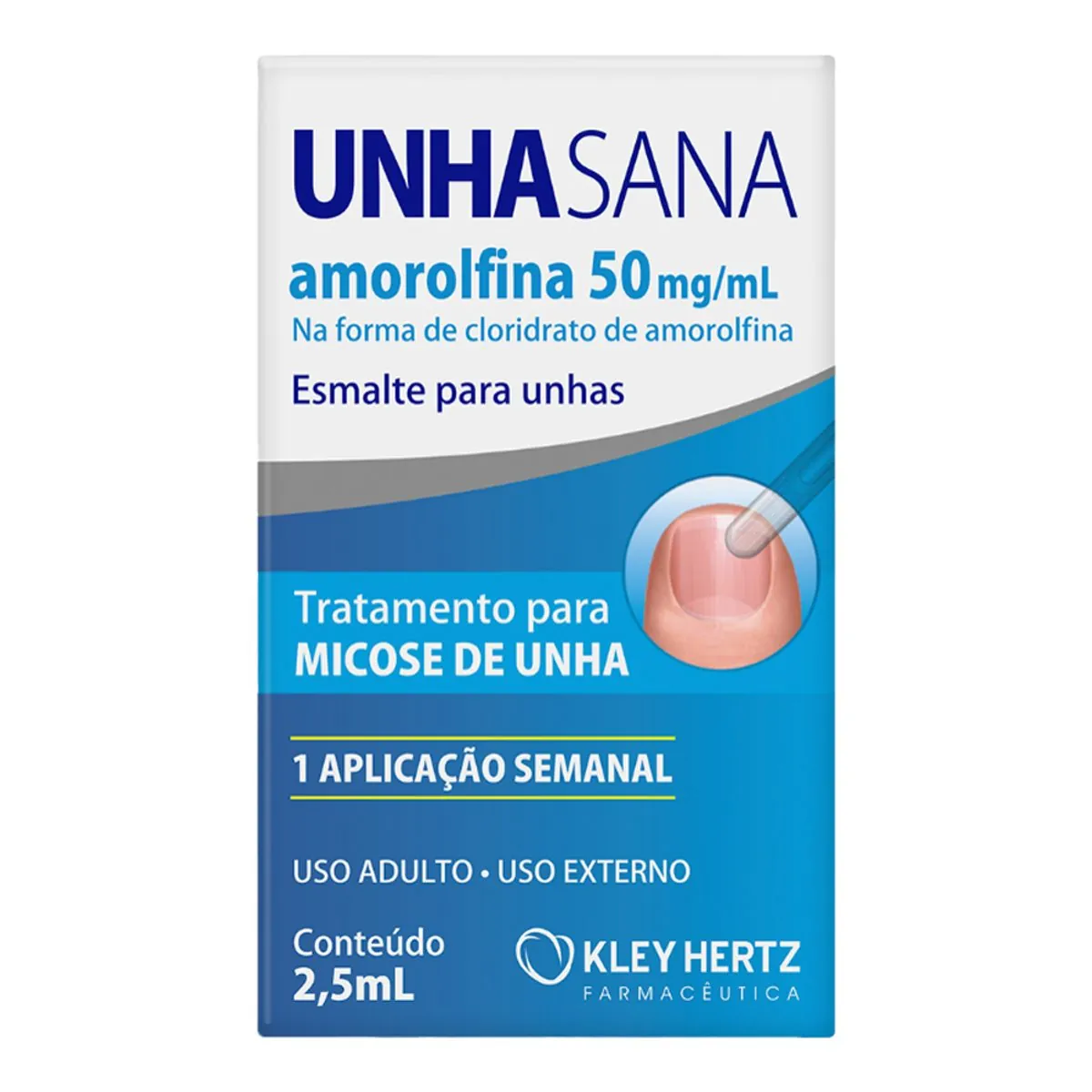 UNHA SANA AMOROLFINA  50MG/ML KLEY  2,5MLS