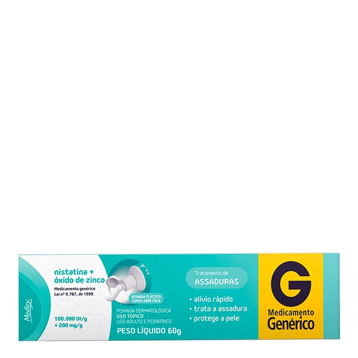 NISTATINA+OXIDO ZINCO 60G MED