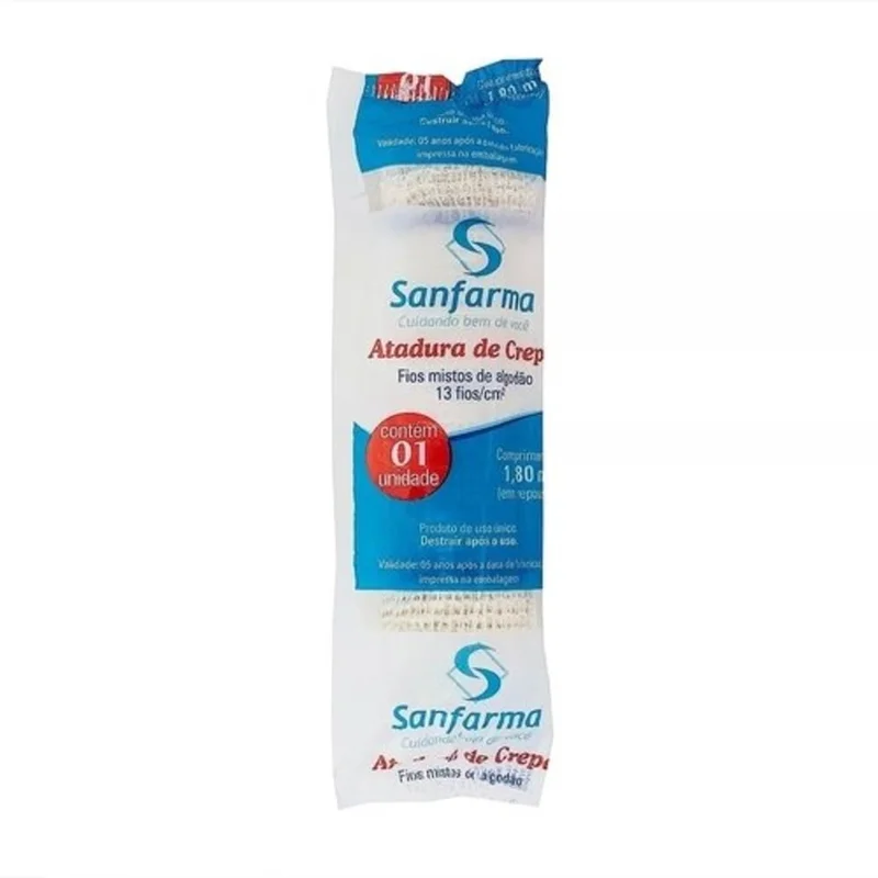 ATADURA CREPOM 6CM SANFARMA