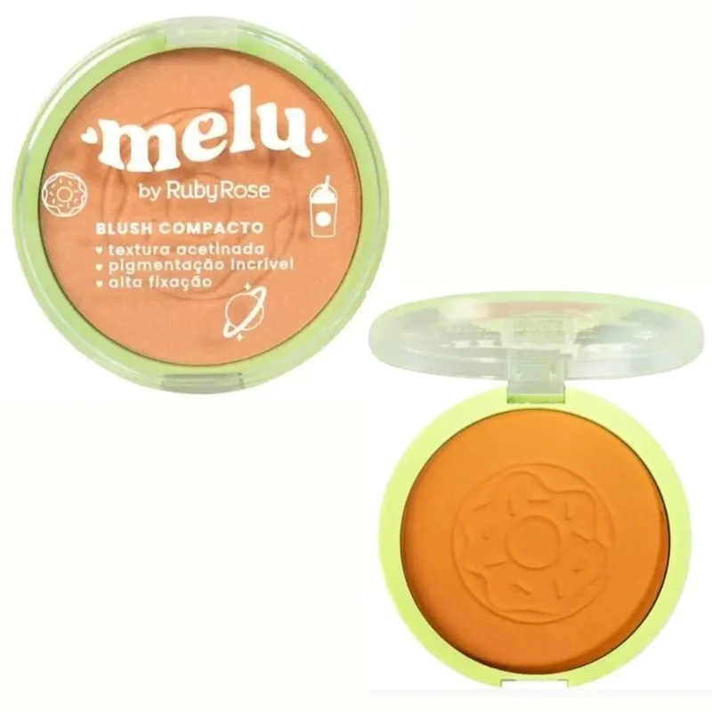 BLUSH COMPACTO MELU RUBYROSE PUMPKIN