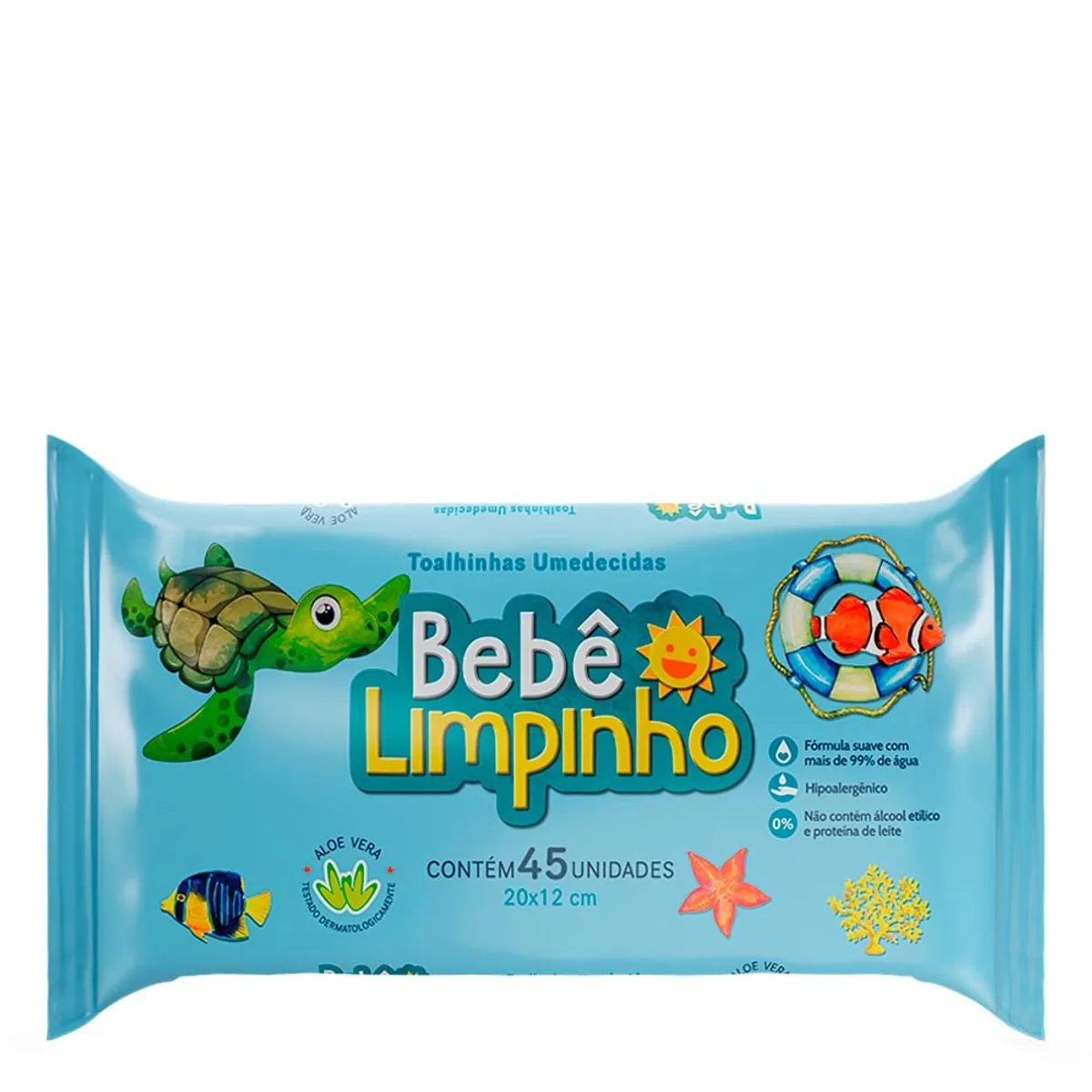BEBE LIMPINHO TOALHA UMIDECIDA PREM C/45